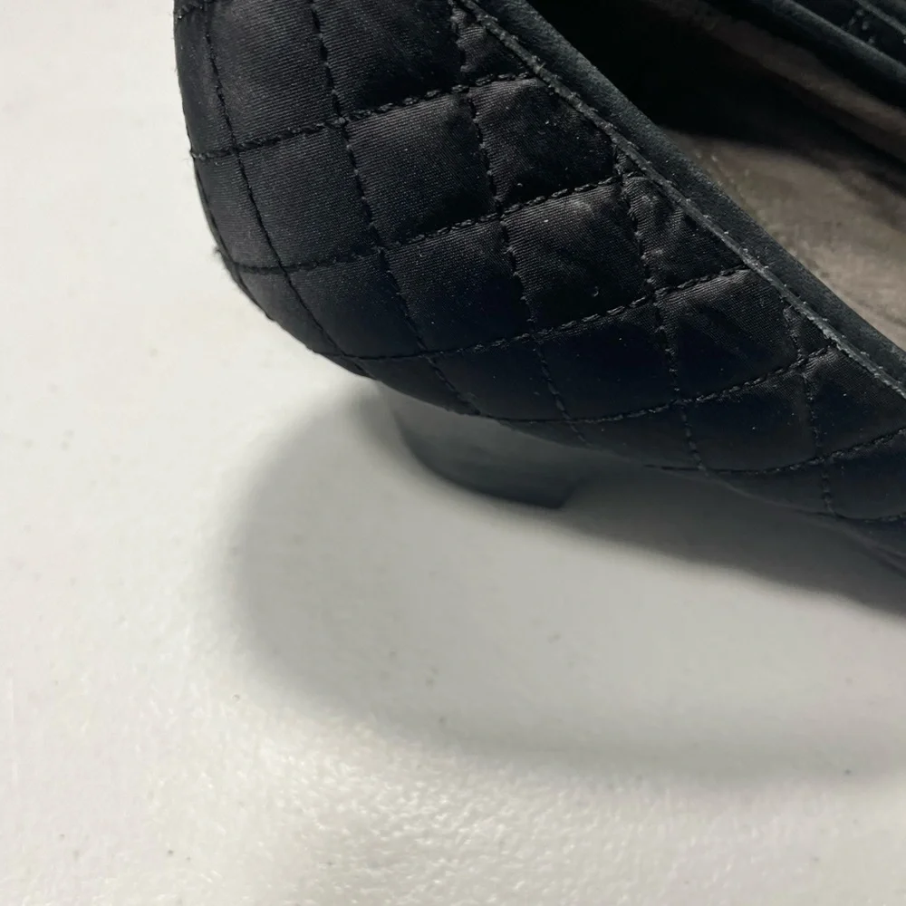 Aerosoles Elegant Black Quilted Flats Size 9M SB-65
